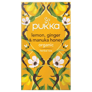 Pukka - Lemon Ginger and Manuka Honey, 20 Bags | Pack of 4