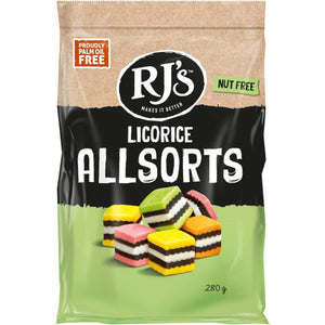 RJ's Licorice - Licorice Allsorts, 280g | Pack of 12