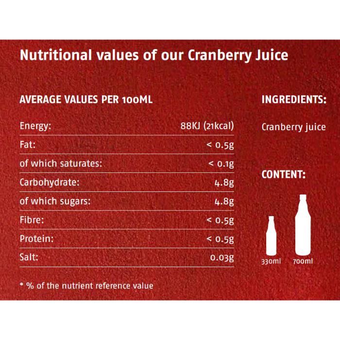 Rabenhorst - Pure Cranberry Juice, 750ml - back