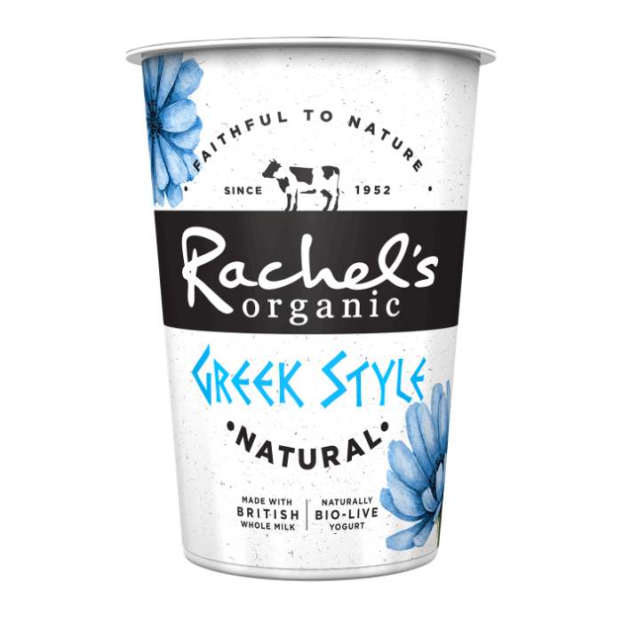Rachels - Organic Greek Yoghurt Natural, 450g  Pack of 6
