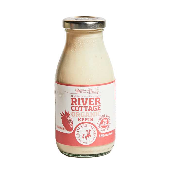 River Cottage - Organic Kefir Strawberry, 250ml  Pack of 6