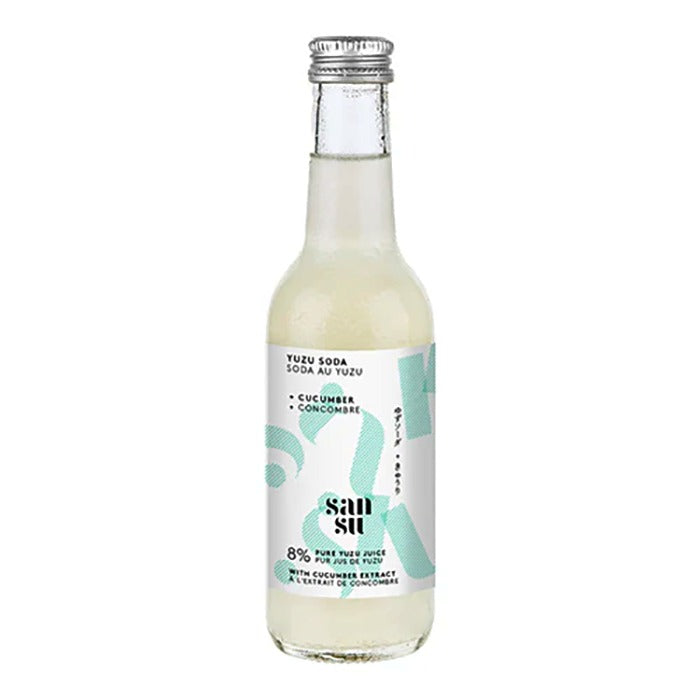 SANSU (Terranamdo) - Cucumber Yuzu Soda, 250ml - Pack of 12
