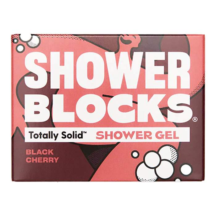 Shower Blocks - Black Cherry Solid Shower Gel, 100g  Pack of 6