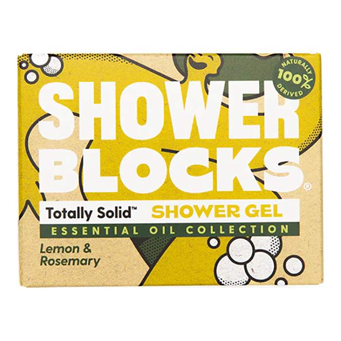 Shower Blocks - Lemon & Rosemary Solid Shower Gel, 100g  Pack of 6