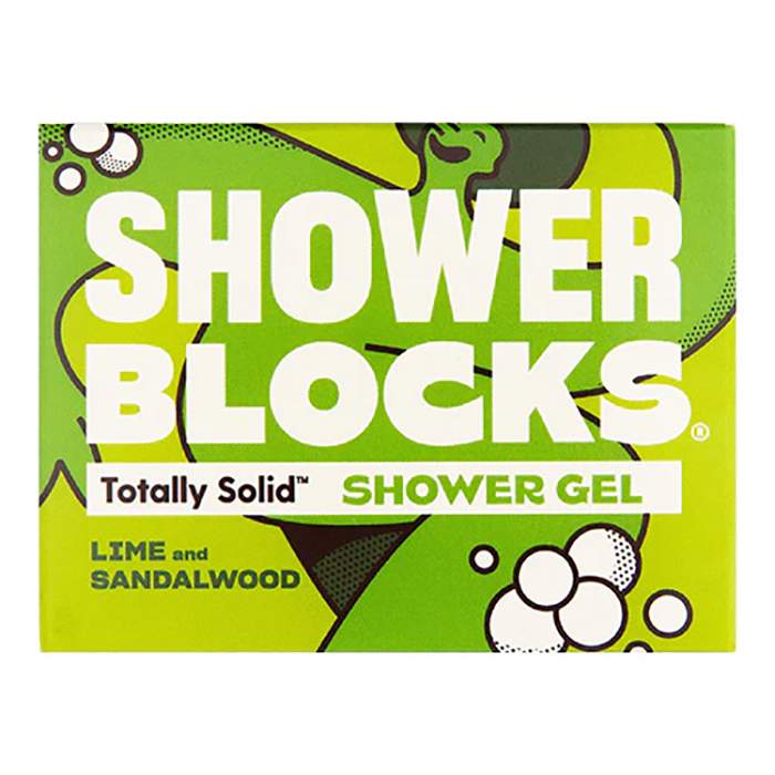 Shower Blocks - Lime & Sandalwood Solid Shower Gel, 100g  Pack of 6