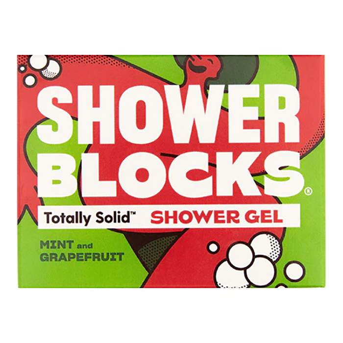 Shower Blocks - Mint & Grapefruit Solid Shower Gel, 100g  Pack of 6