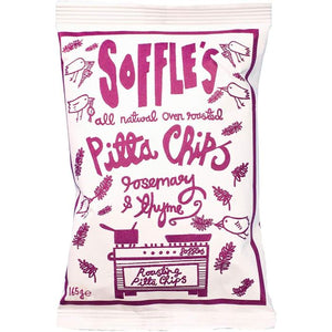 Soffle's Pitta Chips - Rosemary and Thyme, 60g | Pack of 15