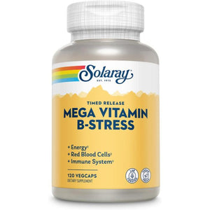 Solaray - Mega Vitamin B-Stress, 120 Veg Capules