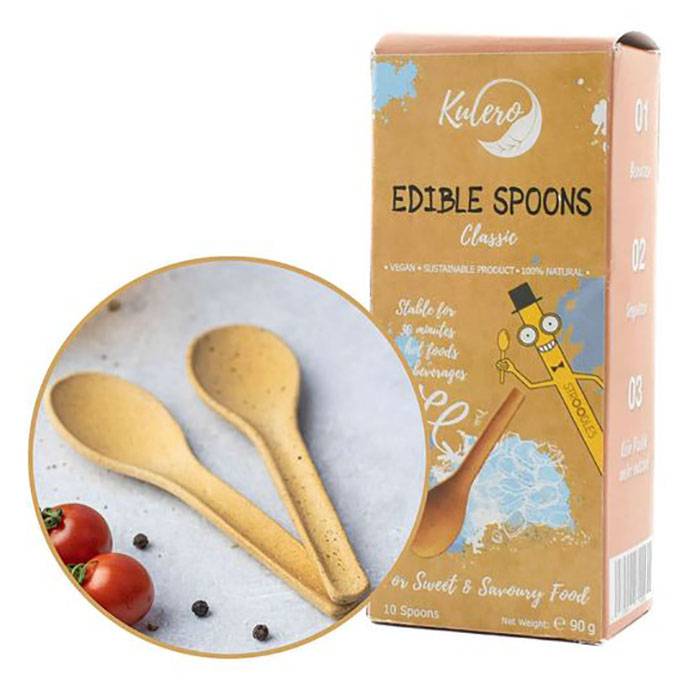 Stroodles - Edible Spoons (14cm), 10 Pieces - CLassic