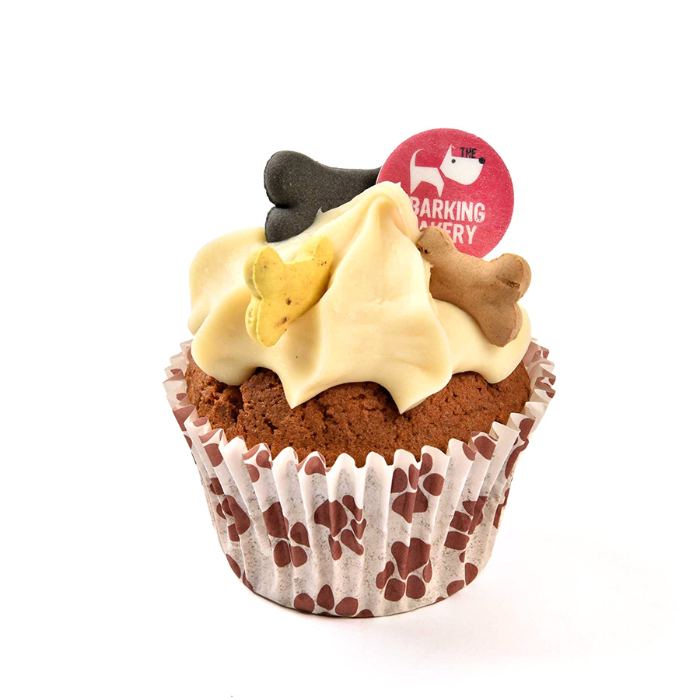 The Barking Bakery - Vanilla Woofin Cupcakes with Frosting, 75g  Pack of 6