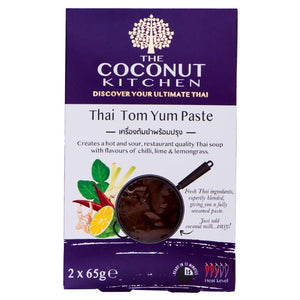 The Coconut Kitchen - Thai Tom Yum Soup Paste 2x65g, 150g | Pack of 6