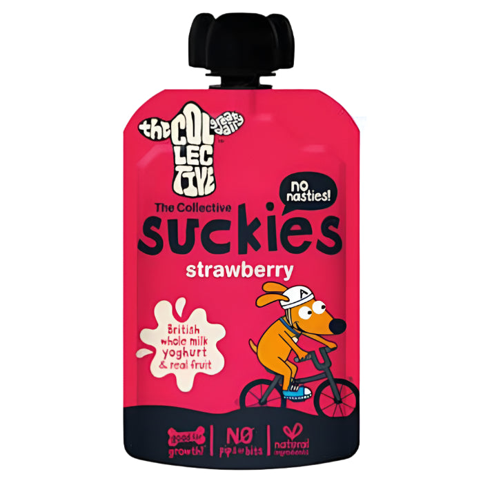 The Collective - Suckie Yoghurt Pouch Strawberry, 90g