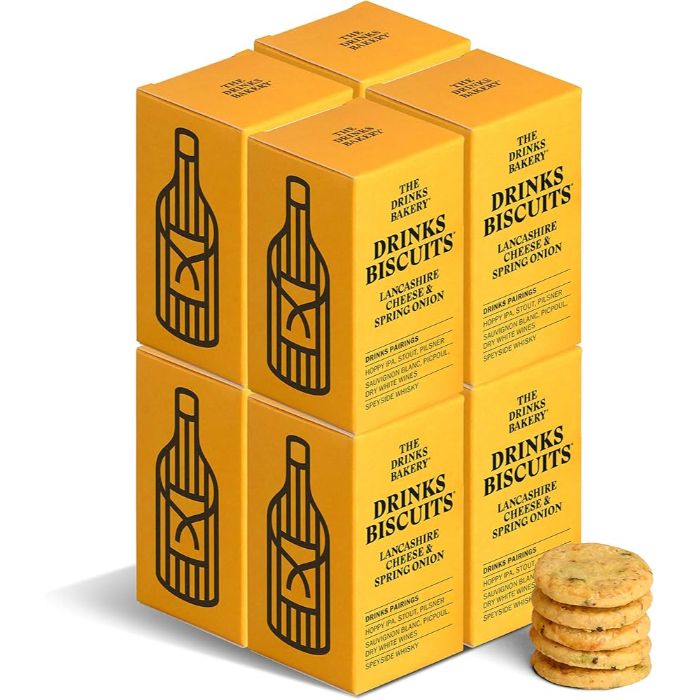 The Drinks Bakery - Lancashire Cheese & Spring Onion, 36g  Pack of 8