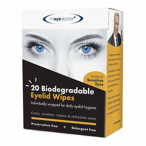 The Eye Doctor - Biodegradable Allergy Eyelid Wipes, 20 Wipes