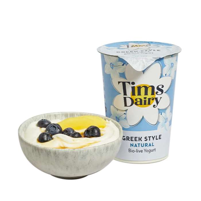 Tims Dairy - Greek Natural Yoghurt, 500g  Pack of 6