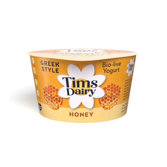 Tims Dairy - Greek Yoghurt and Honey, 175g  Pack of 6