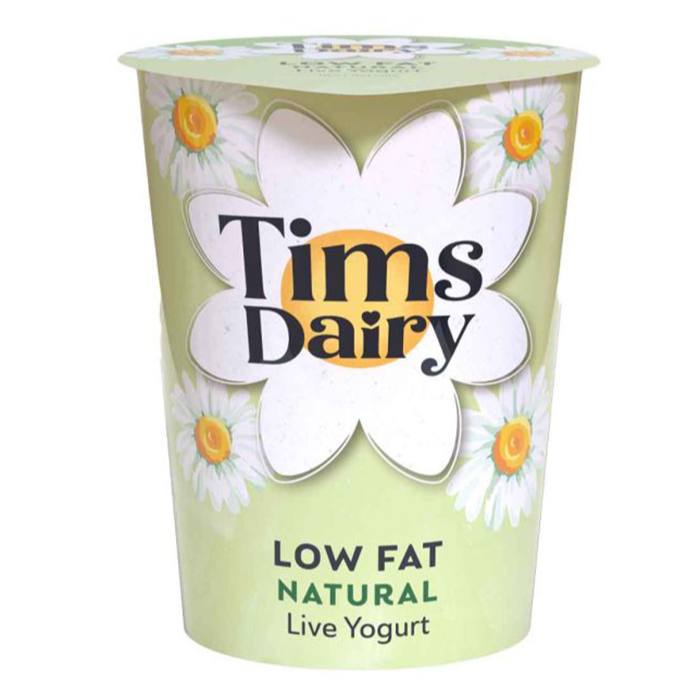 Tims Dairy - Low Fat Natural Yogurt, 500g  Pack of 6