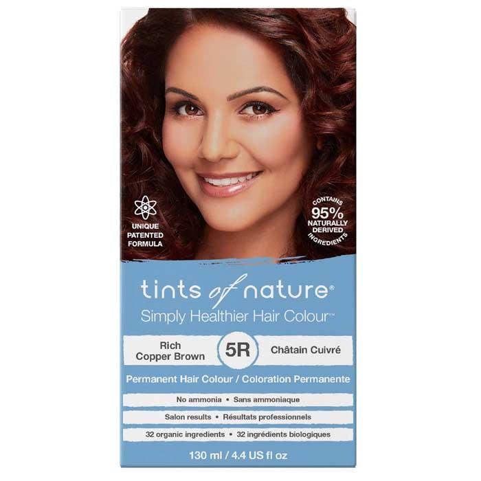 Tints Of Nature 5R Rich Copper Brown Permanent Hair Dye, 130ml