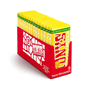 Tony's Chocolonely - Milk Chocolate 32% Almond Honey Nougat, 180g | Pack of 15