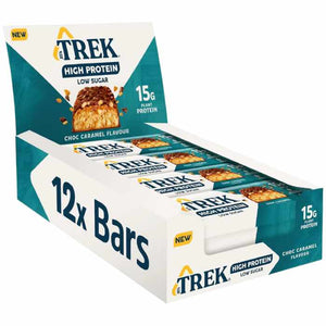 Trek - High Protein Low Sugar Choc Caramel, 55g | Pack of 12