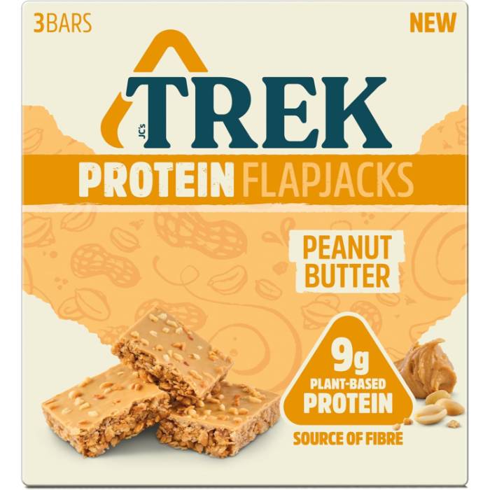 Trek - Protein Flapjacks Peanut Butter 3x50g