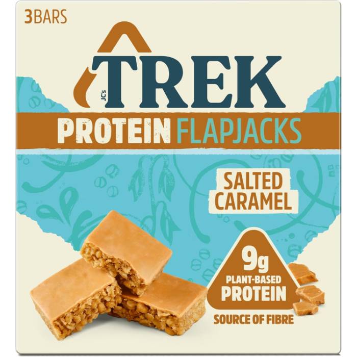 Trek - Protein Flapjacks Salted Caramel 3x50g