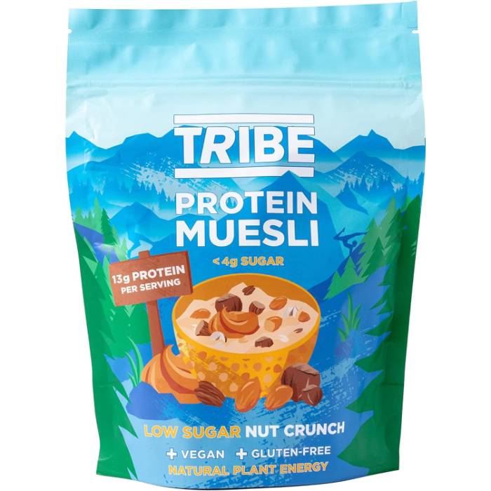 Tribe - Protein Muesli Low Sugar Nut crunch, 400g 