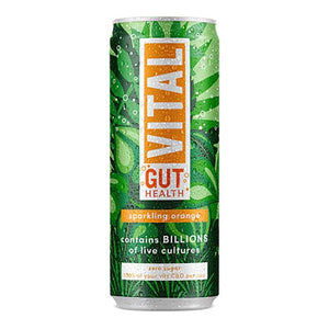 Vital Drinks - Sparkling Orange Gut Health Soda, 330ml | Pack of 12
