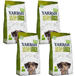 Yarrah - Organic Dog Dry Adult Grain Free Vegetarian, 2000g | Pack of 4