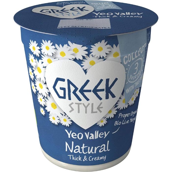 Yeo Valley - Greek Natural Yogurt, 150g  Pack of 8