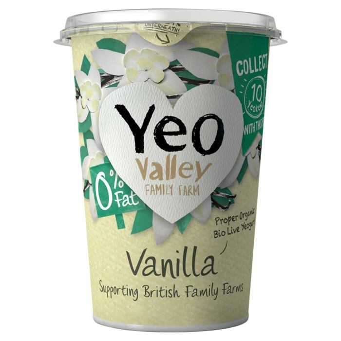 Yeo Valley - Organic 0% Fat Vanilla Yogurt, 450g