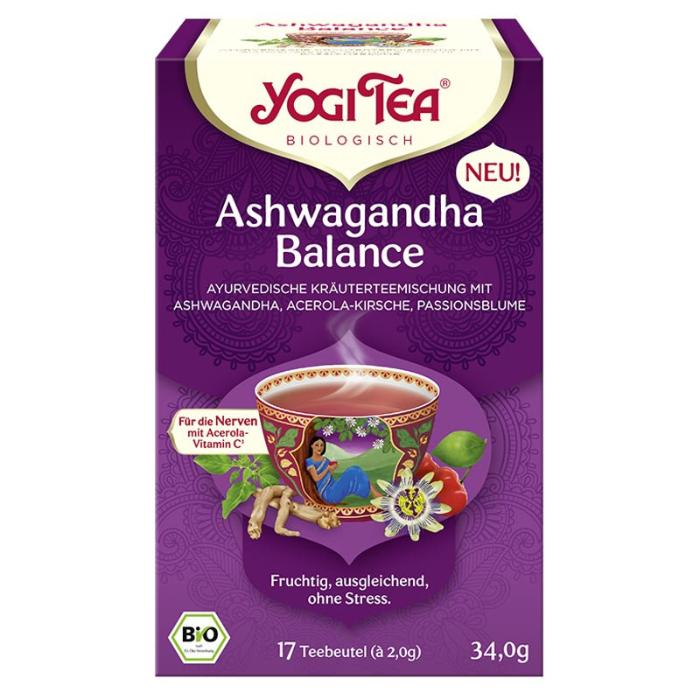 Yogi - Organic Ashwagandha Balance, 17 Bags  Pack of 6