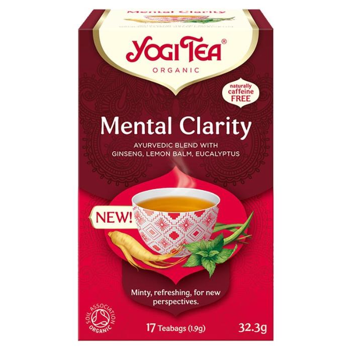 Yogi - Organic Mental Clarity, 17 Bags  Pack of 6
