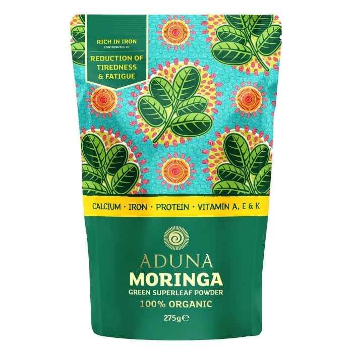 Aduna - Moringa Superleaf Powder, 275g - Front