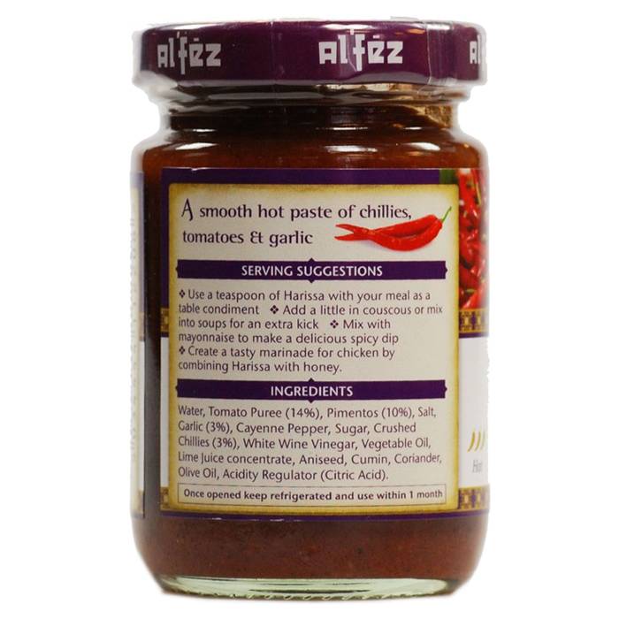 Al'fez - Harissa Paste, 100g_ingredients