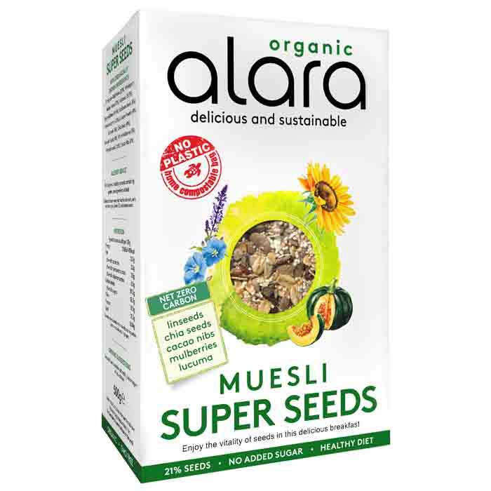 Alara - Organic Muesli - Super Seeds, 500g