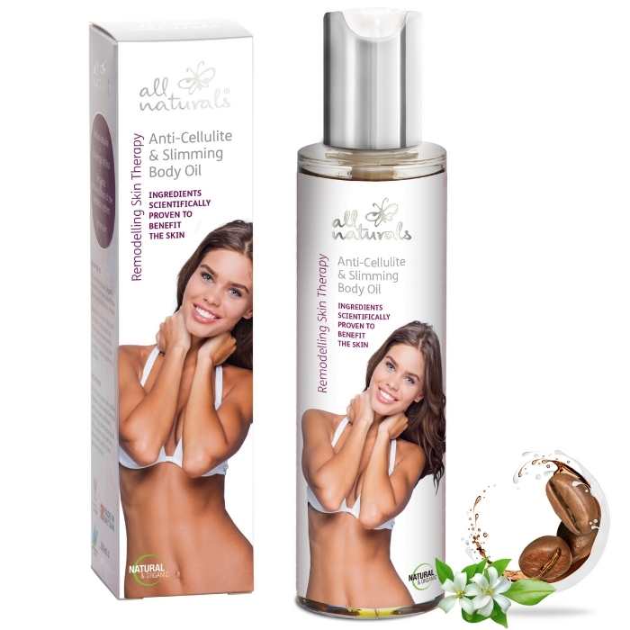 All Natural - Anti Cellulite & Slimming Organic Body Oil, 200ml - front