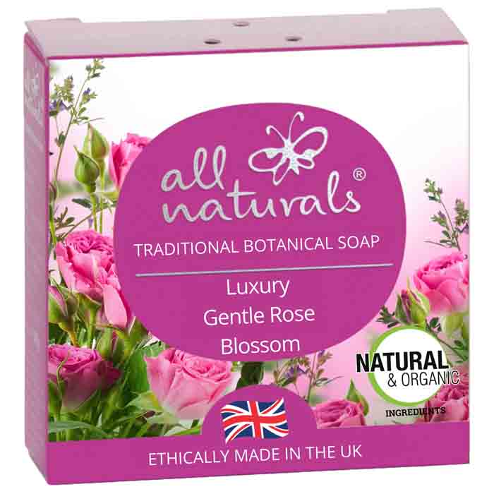 All Natural - Natural Organic Soap Bars -Rose, 100g