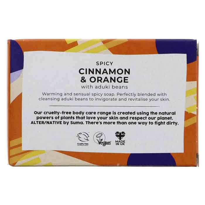 AlterNative by Suma - Cinamon & Orange Soap, 95g  Pack of 6 - Back