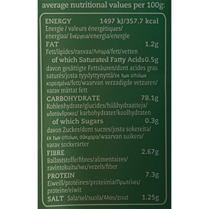Amisa - Organic Gluten-Free Grissini Rice & Corn, 100g - back