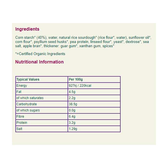 Amisad - Organic Gluten-Free White Focaccia Rolls, 220g - back