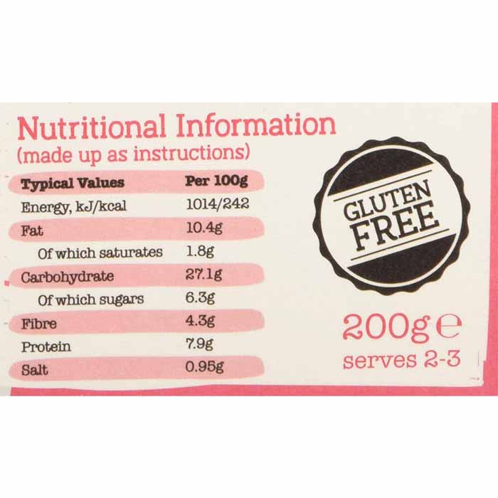 Artisan Grains - Cashew & Cranberry Gluten Free Nut Roast, 200g - back