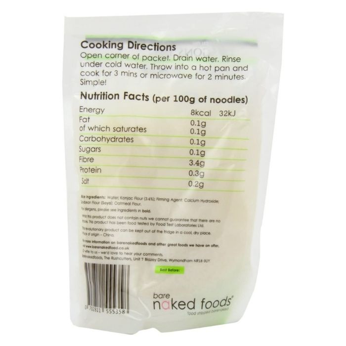 Barenaked - Rice, Zero Fat & Low Calories, 250g - back