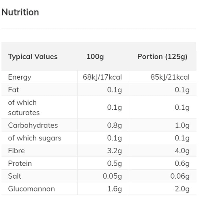 Barenaked - Spaghetti, Zero Fat & Low Calories, 250g - back