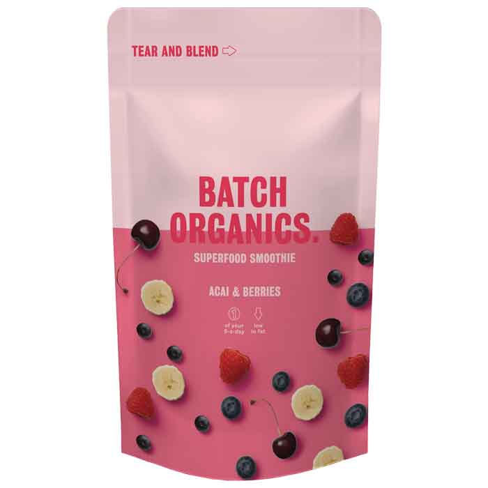 Batch Organics - Acai and berry Ready to Blend Smoothie Kits, 140g