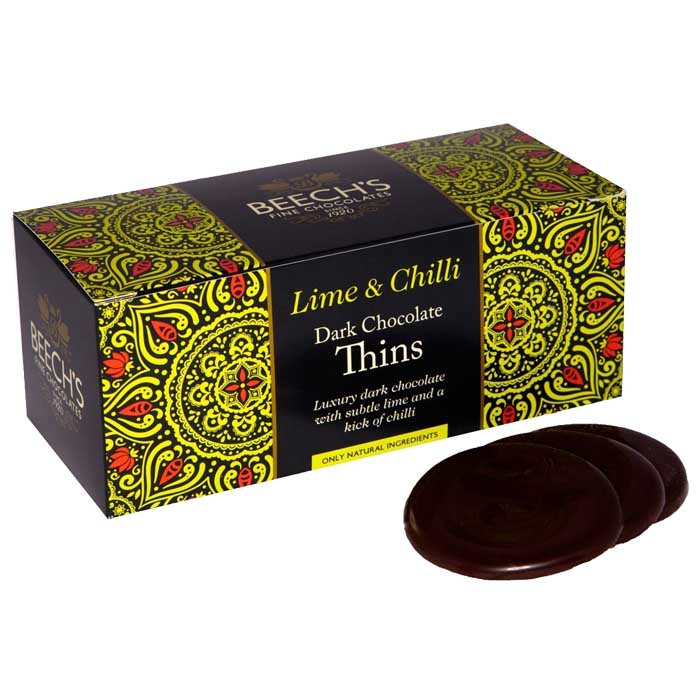 Beech's - Dark Chocolate Thins - Lime & Chilli, 150g