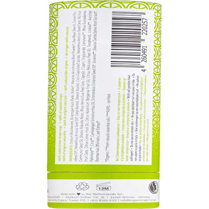 Ben & Anna - Natural Soda Deodorant Sticks Persian Lime, 60gback
