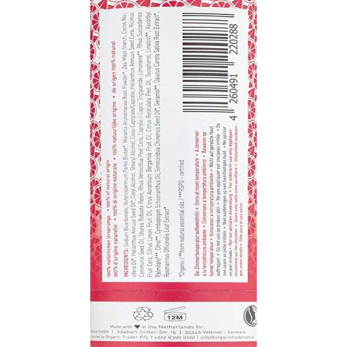 Ben & Anna - Natural Soda Deodorant Sticks Pink Grapefruit, 60g back