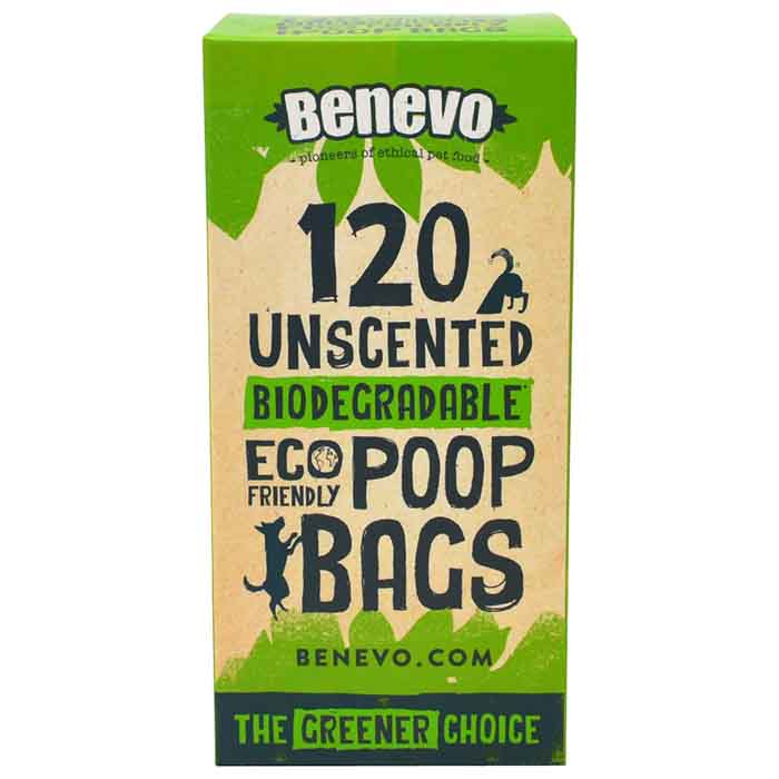 Benevo - Biodegradable & Compostable Poop Bags, 120 Bags