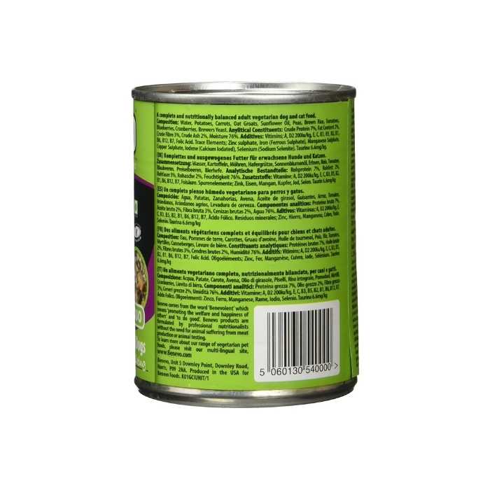 Benevo® -  Duo Vegan Moist Pet Food (For Dogs & Cats) back